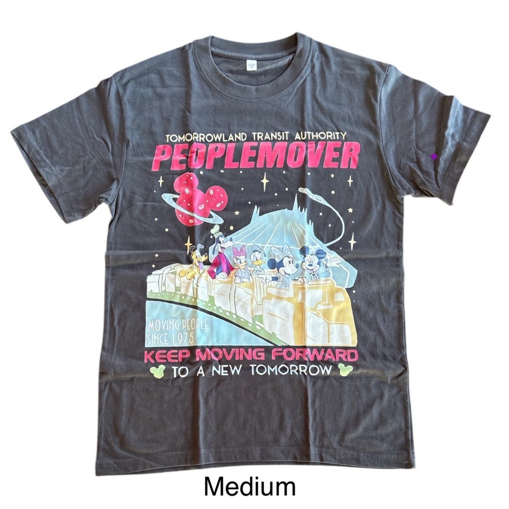 Walt Disney World Tomorrowland Transit Authority PeopleMover T-shirt M NEW! - Picture 2 of 8